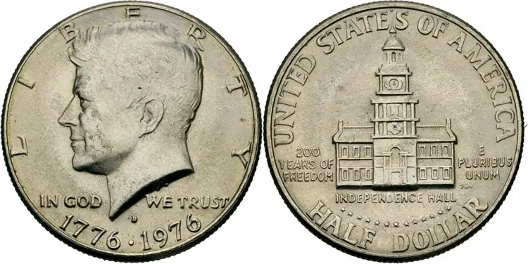 1776-1976 Bicentennial Kennedy Half Dollar