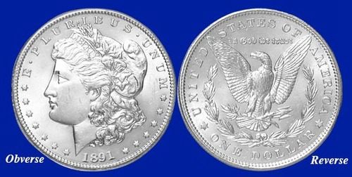 1891 S Morgan Silver dollar (San Francisco)