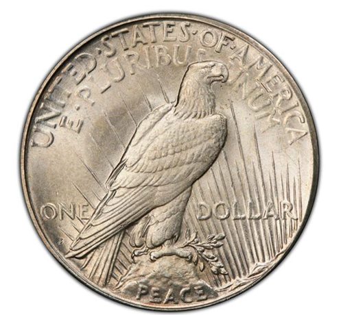 1923 S Peace Dollar Reverse