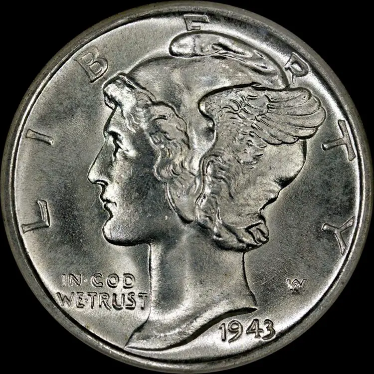 1943 Mercury Dimes