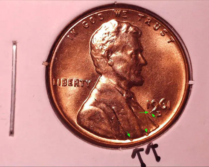 1961 D error penny