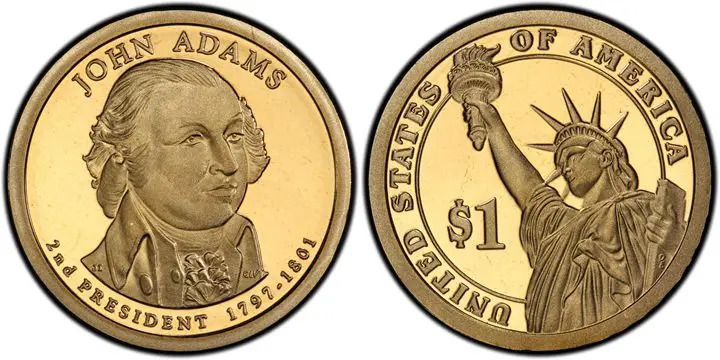 2007 S John Adams Presidential Dollar