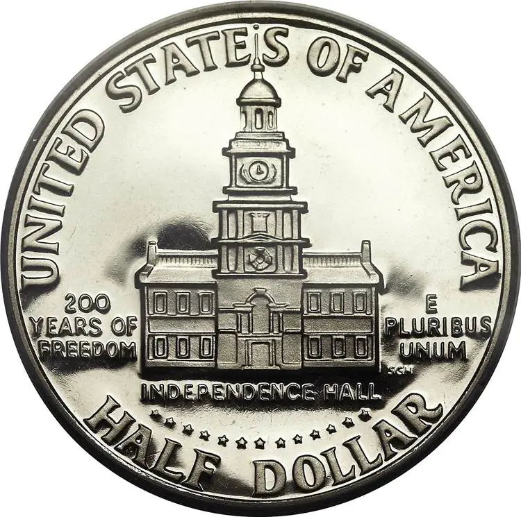 Half dollar Bicentennial reverse
