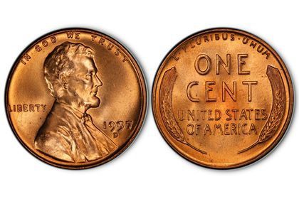 How much is an Uncirculated 1957 Penny Worth