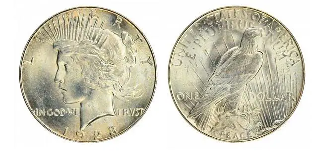 The 1923 S Peace Silver Dollars