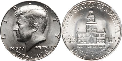 1776 - 1976-D Bicentennial Half Dollar Value