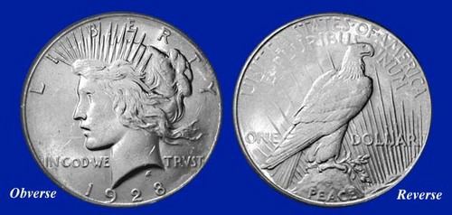 1928 Peace Silver Dollar