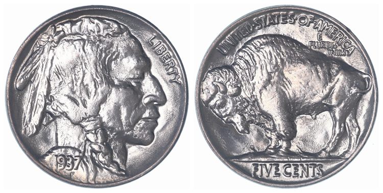 1937-P Buffalo Nickel (No Mint Mark)