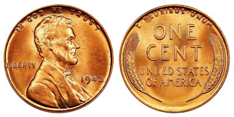 1942 wheat penny