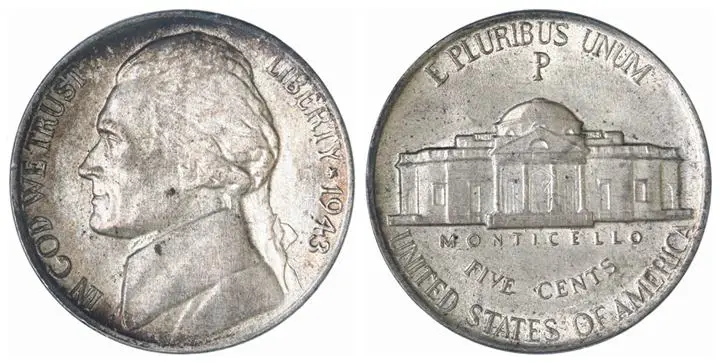 1943-P Jefferson nickel