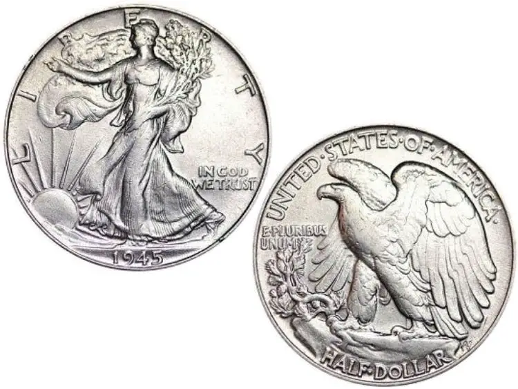 1945 Walking Liberty Half Dollar