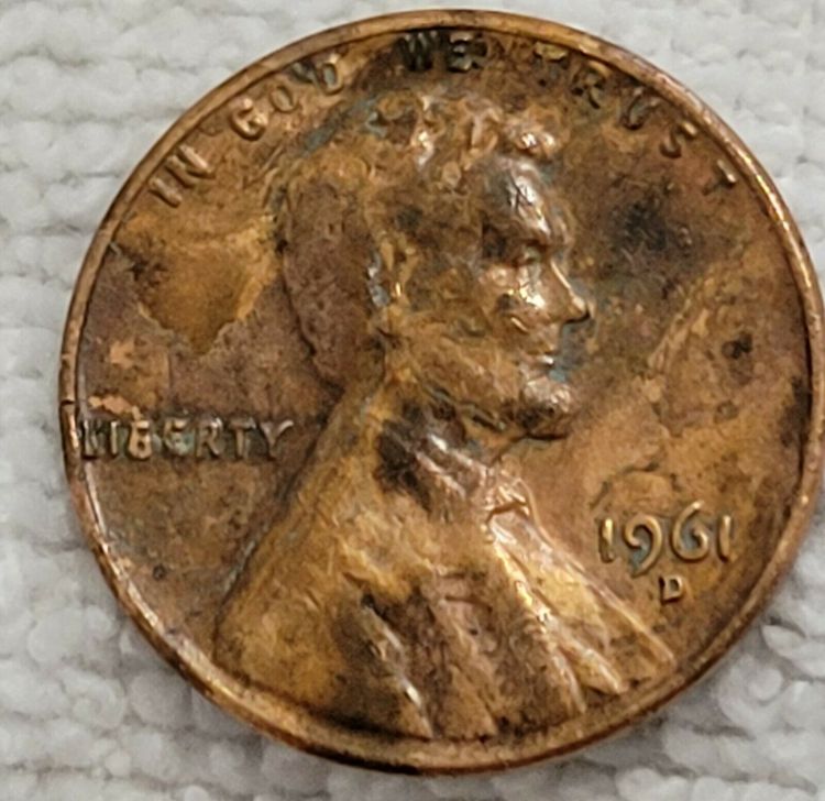 1961 D Lincoln Cent Error - DDO L on edge