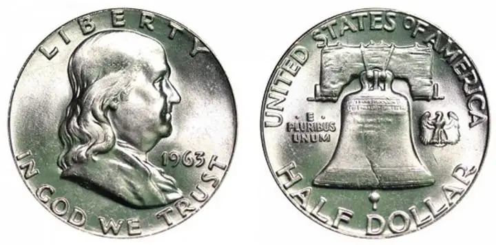 1963 Franklin Half Dollar