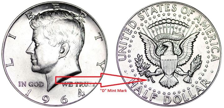 1964 D Kennedy Half Dollar Value