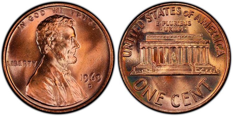 1969 D Penny