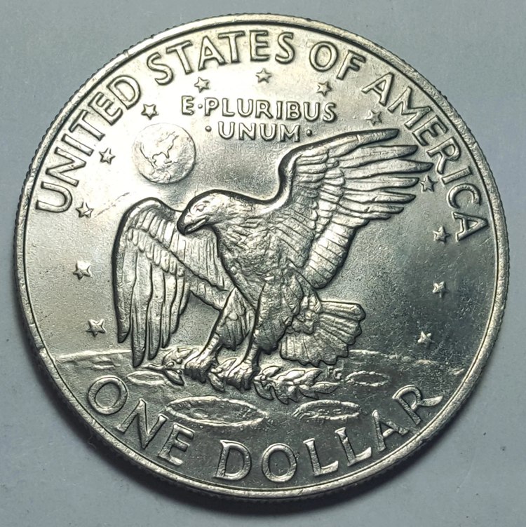 1972 Eisenhower Silver Dollar Reverse