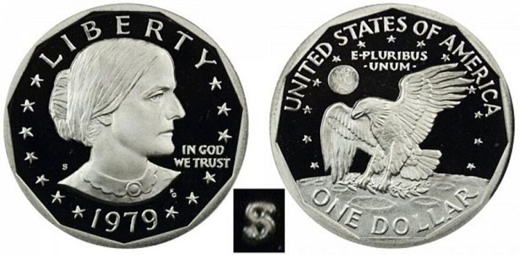1979 Clear S Proof Susan B  Type 2 Anthony Value Chart