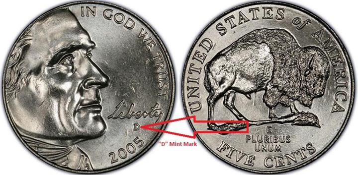 2005 D Buffalo Nickel Coin Value & Chart