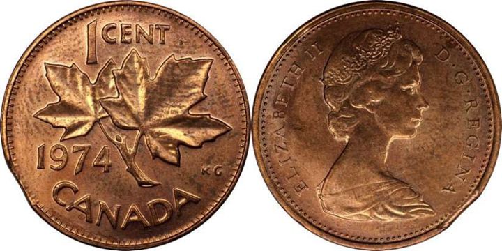 Is 1974 Canada Penny Worth Anything