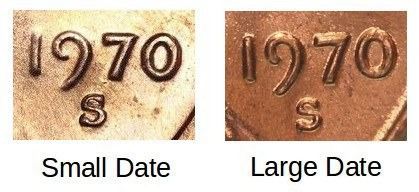 Small Date Penny vs Large Date Penny