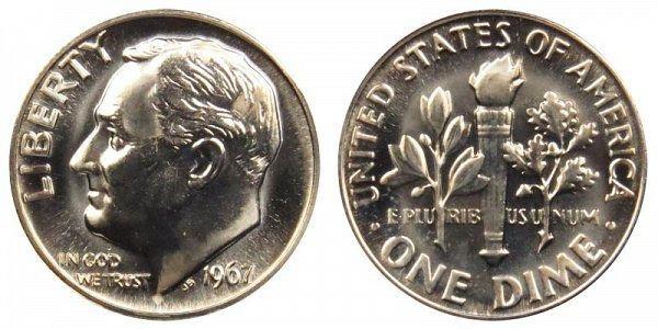 The 1967 Roosevelt Dime