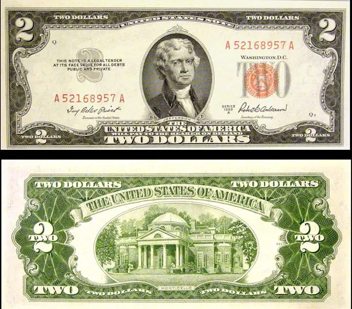The Value Of The 1953 Red Seal 2$ Bill