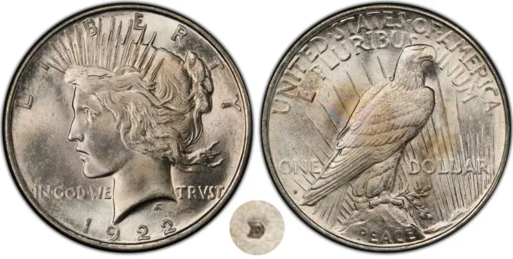 1922-D Silver Dollar