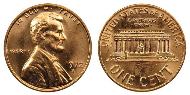 1972 Lincoln Penny