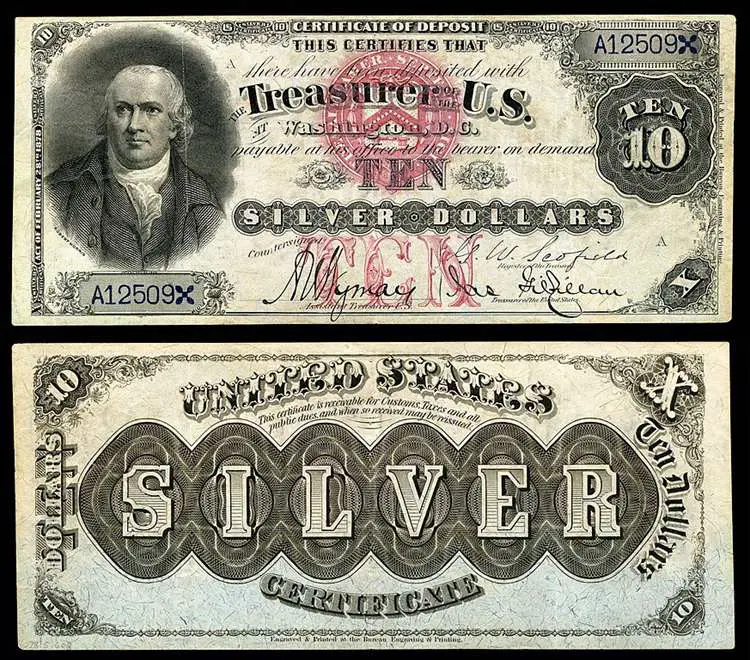  $10 Silver Certificates