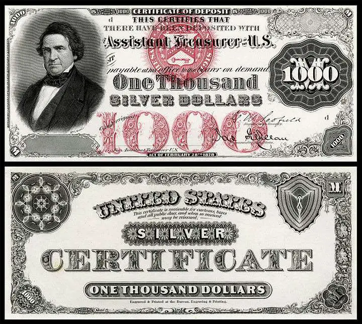 $1000 Silver Certificates