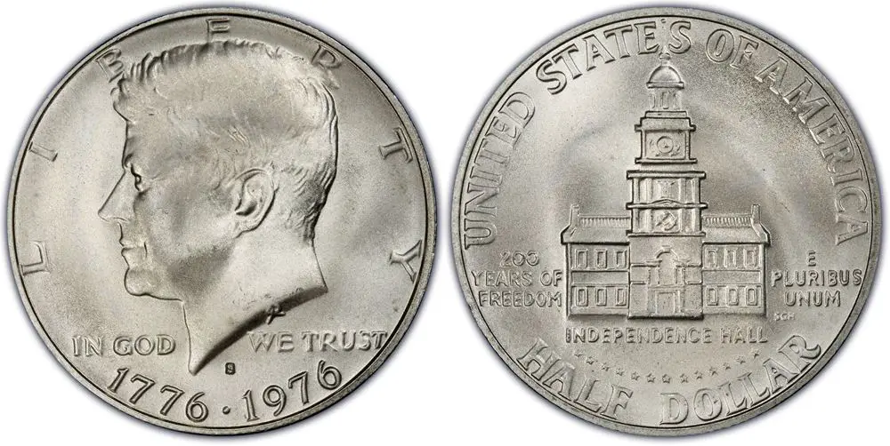 1776 to 1976 Half Dollar Value and Price Chart