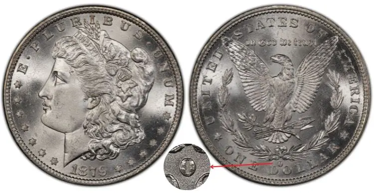 1879 O Morgan Silver Dollar