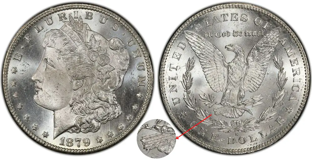 1879-S $1 REVERSE OF 1878