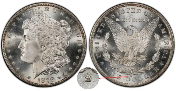 1879 S Morgan Silver Dollar