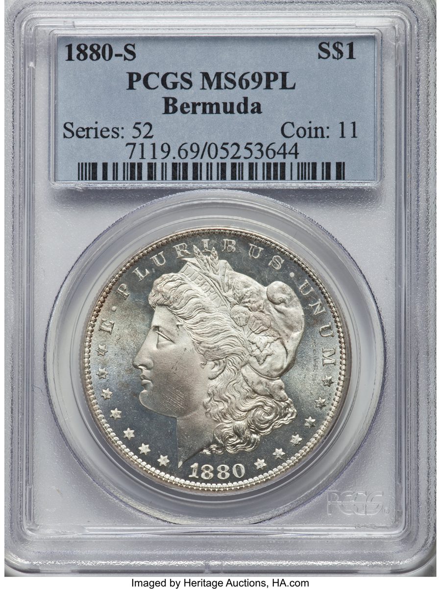 1880-S $1 MS69 Sold on Jan 5, 2017 for $99,875.00