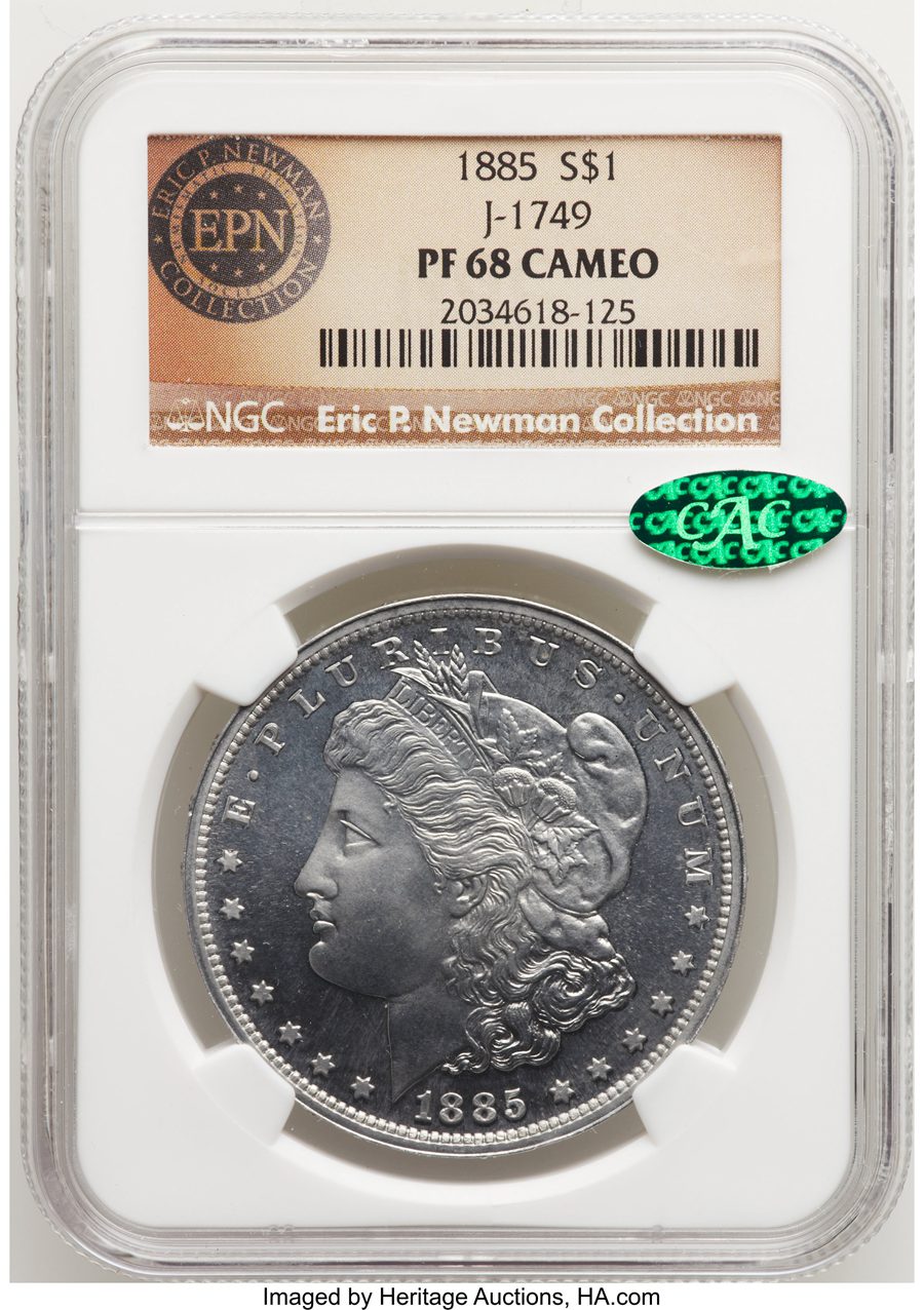 1885 P$1 Morgan Dollar PR68 Sold on Apr 25, 2013 for $52,875.00