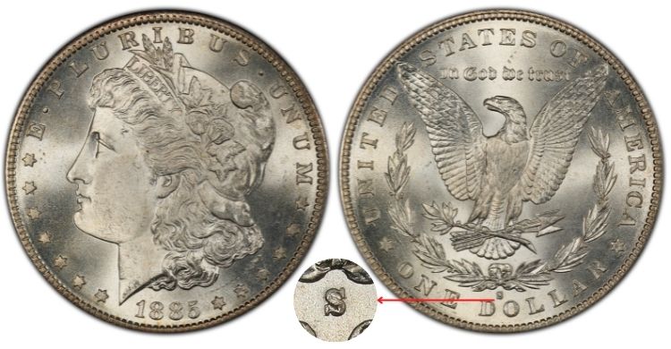 1885 S Morgan Silver