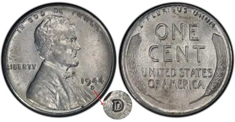 1944 D Steel Penny