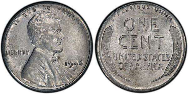 1944-D Steel Wheat Penny