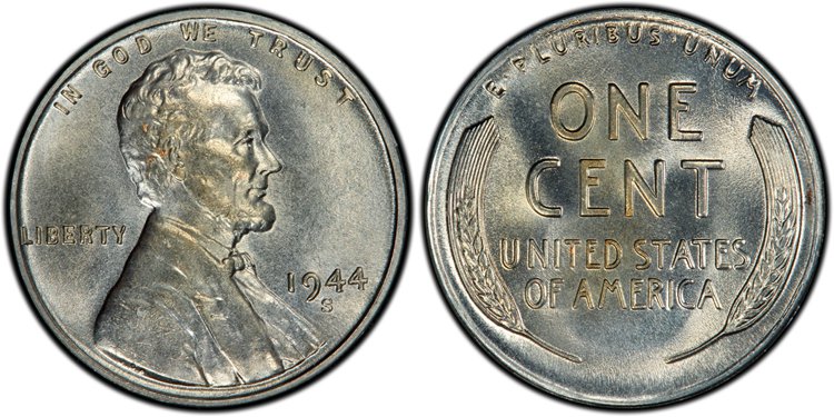 1944 Steel Wheat Penny