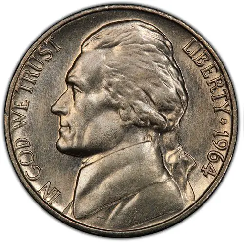 1964 Nickel Obverse