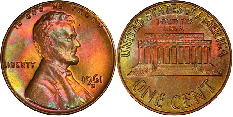 1964 Penny Red and Brown (RB)