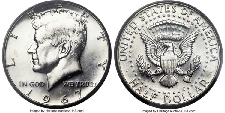 1967 Kennedy Half Dollar