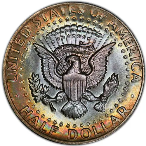 1972 Kennedy Half Dollar Reverse Features