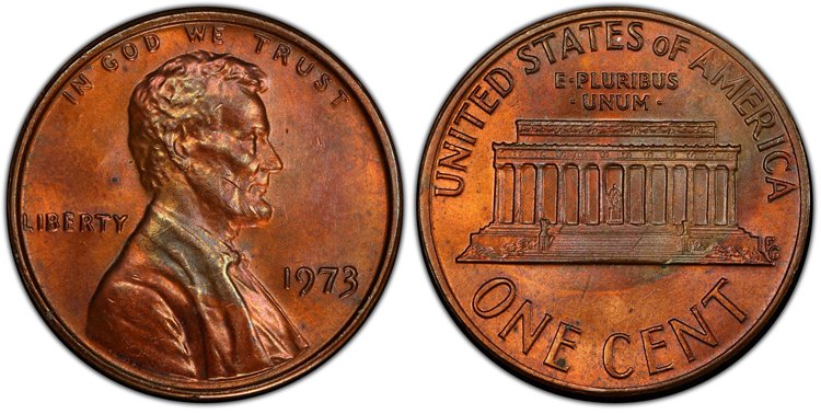 1973 Lincoln Penny With No Mint Mark