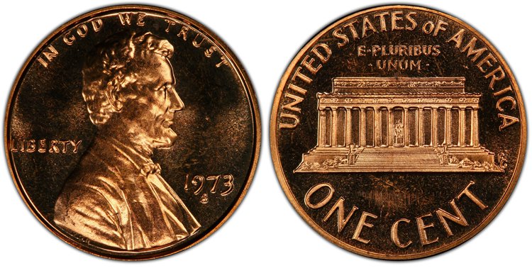 1973 S Proof Lincoln Penny