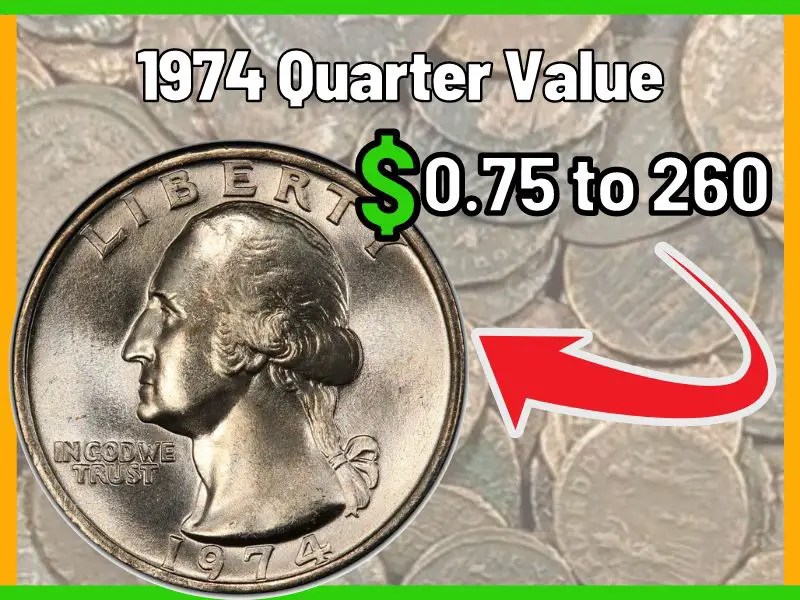 1974 Quarter Value and Price Chart
