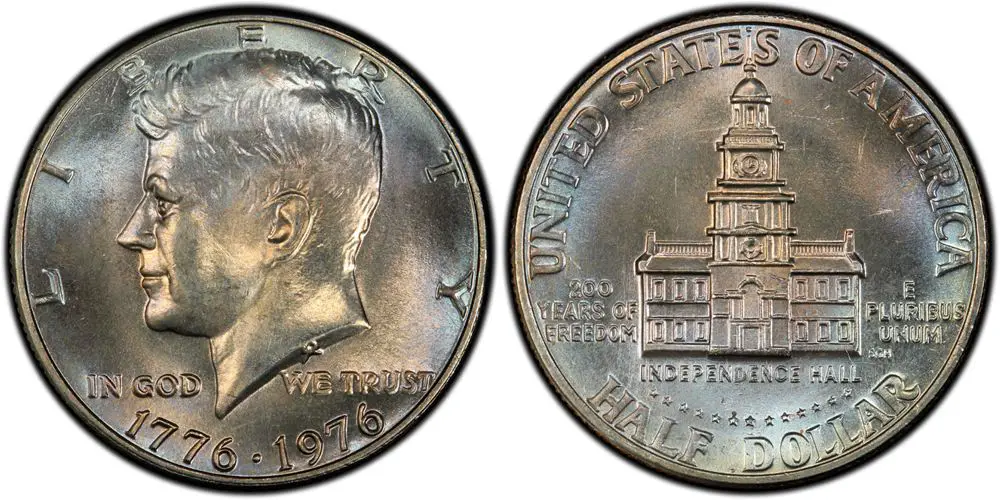 1976 Half Dollar With No Mint Mark