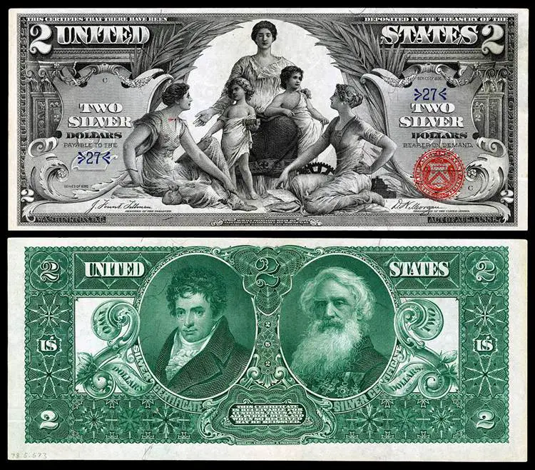 $2 Silver Certificates