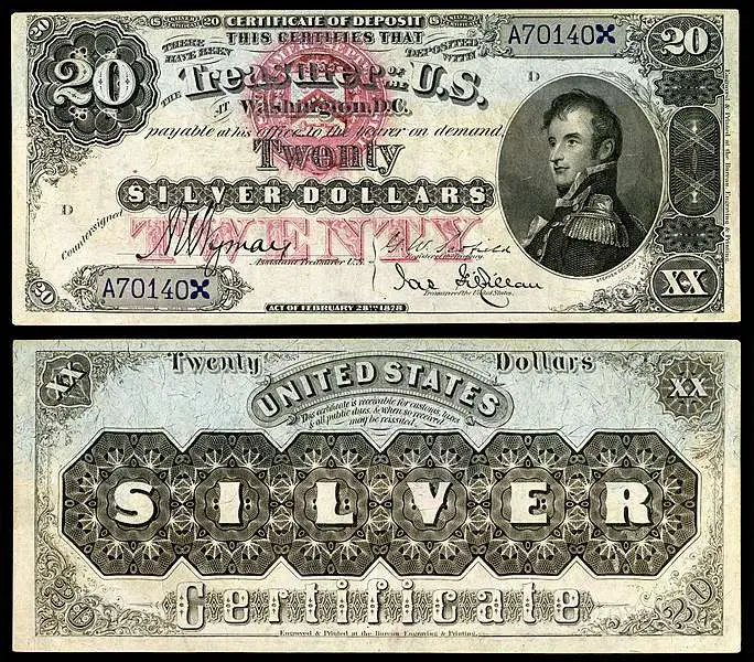 $20 Silver Certificates